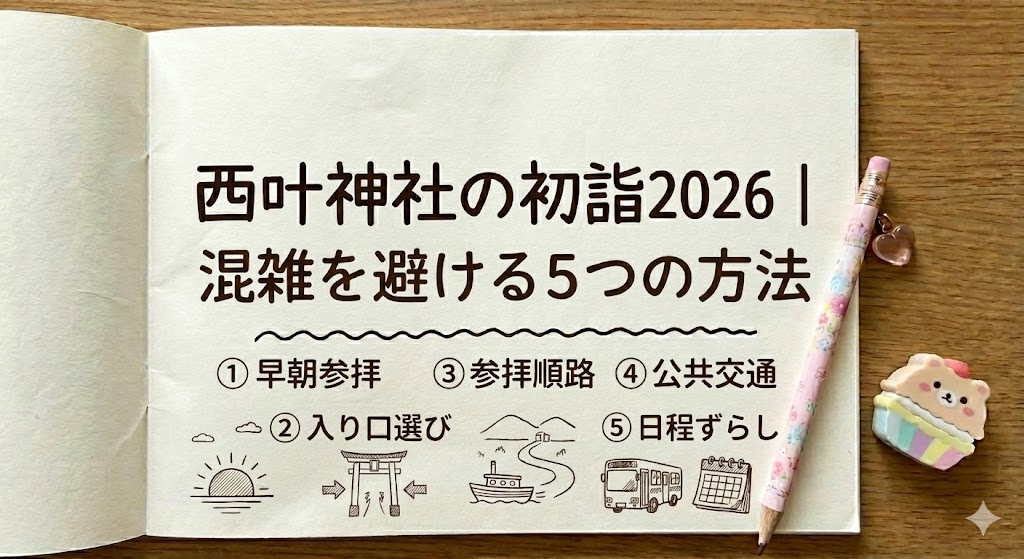 西叶神社の初詣2026|混雑を避ける5つの方法