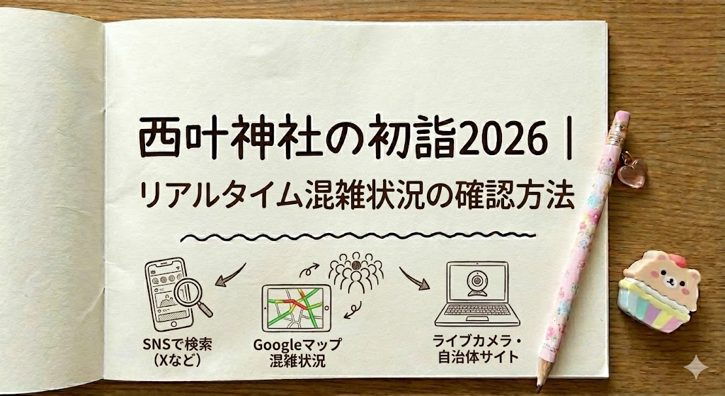 西叶神社の初詣2026|リアルタイム混雑状況の確認方法